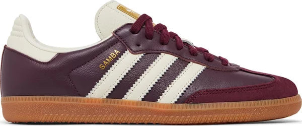 Adidas Samba OG 'Maroon Gold Metallic'