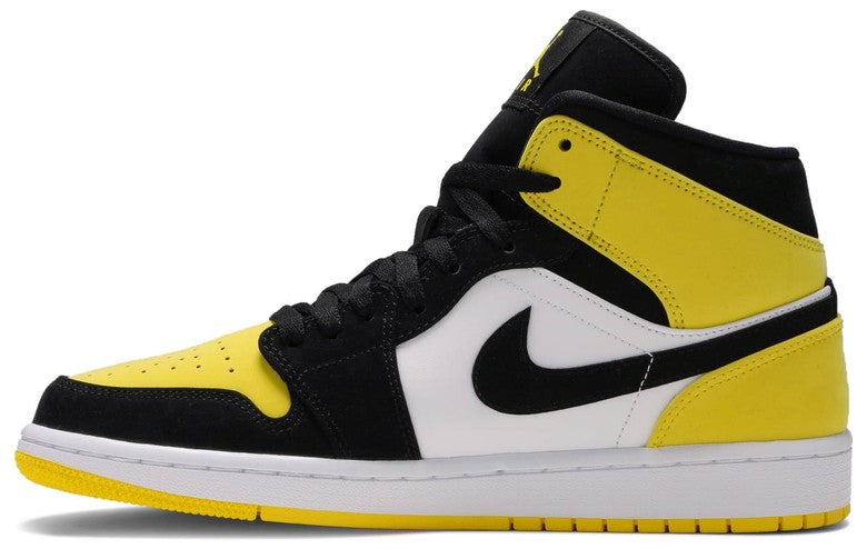 Nike Air Jordan 1 Mid 'Yellow Toe Black'