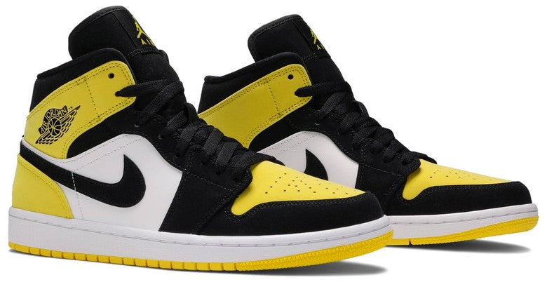 Nike Air Jordan 1 Mid 'Yellow Toe Black'