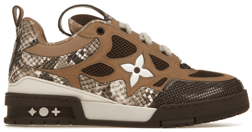 Louis Vuitton LV Skate Sneaker Brown Snakeskin