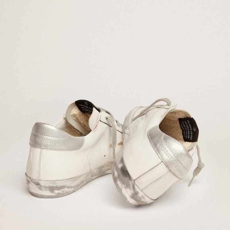Golden Goose Super-Star White Silver