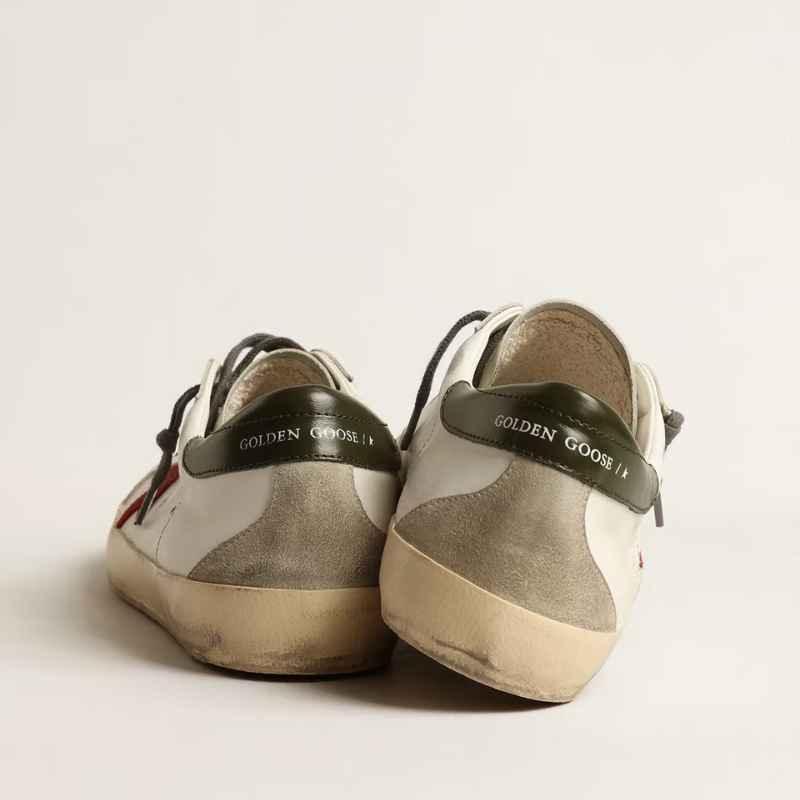 Golden Goose Super-Star White Red